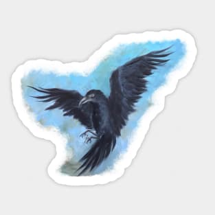 Fantasy Raven Sticker